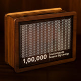 Wooden Money-Saving Box with Goal Tracker Premium Quality (Up to ₹1,00,000)