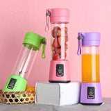 Portable Electric USB Juice Maker - 380ml Rechargeable 6-Blade Blender