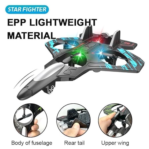 K8 Remote Control Aircraft – LED Fighter Jet with Stunt Mode