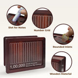 Wooden Money-Saving Box with Goal Tracker Premium Quality (Up to ₹1,00,000)