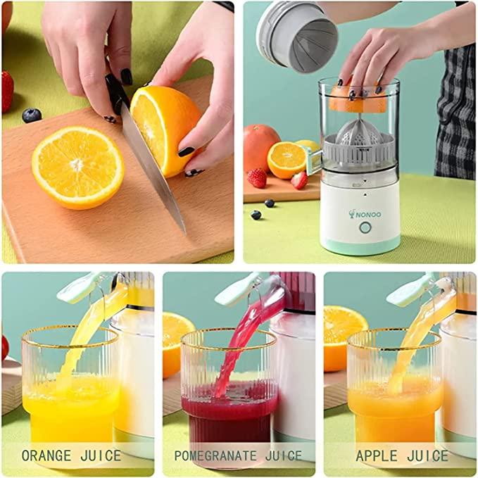 Portable Electric Citrus Juicer - USB Rechargeable Automatic Fruit Squeezer (45W)