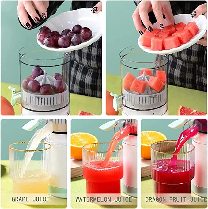 Portable Electric Citrus Juicer - USB Rechargeable Automatic Fruit Squeezer (45W)