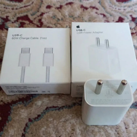 20W Type‑C Fast Charger + Type‑C Cable | 1 Meter | Master Combo