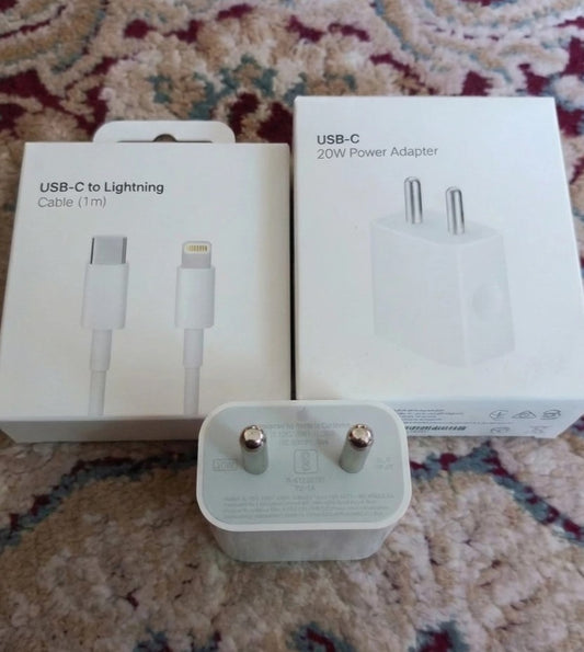 20W Type‑C Fast Charger + Lightning Cable | 1 Meter | Master Combo