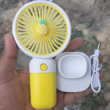 Mini Portable Hand Fan | 3 Speeds | 1200mAh Rechargeable