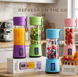 Portable Electric USB Juice Maker - 380ml Rechargeable 6-Blade Blender