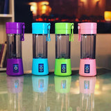 Portable Electric USB Juice Maker - 380ml Rechargeable 6-Blade Blender