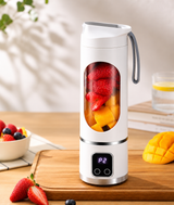 Portable USB Rechargeable Blender & Juicer 500ml | Digital Display | 30-Second Blend | Wireless Charging