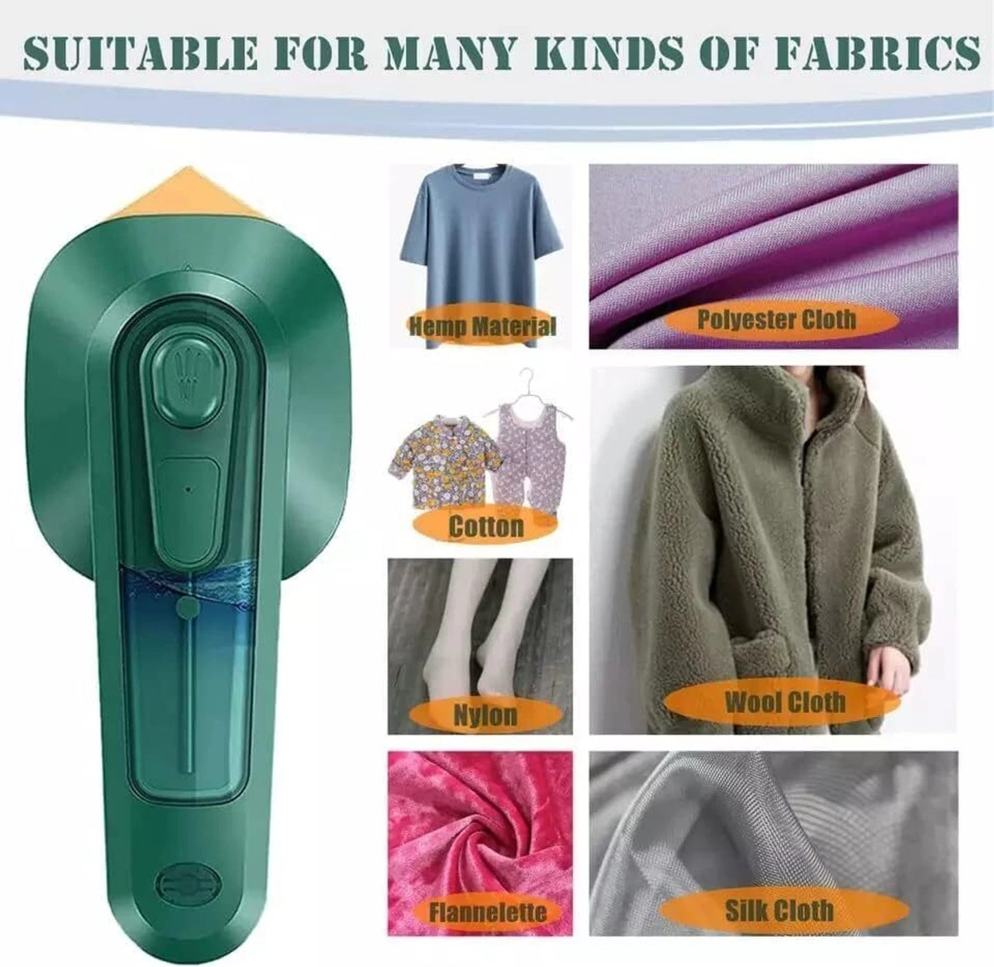 Portable Micro Steam Iron | 50W Lightweight Garment Steamer with 60ml Tank